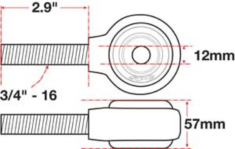 Load image into Gallery viewer, SPC Performance xAxis Rod End Ball Joint
