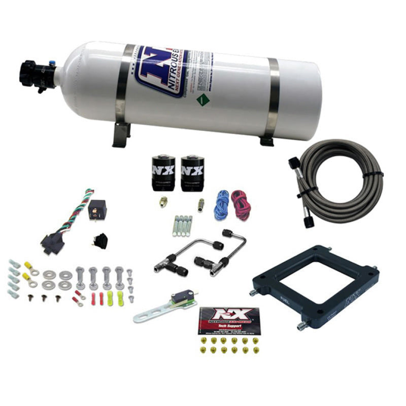 Load image into Gallery viewer, Nitrous Express Dominator Gemini Stage 6 Alcohol Nitrous Kit w/15lb Bottle
