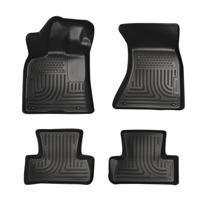 Load image into Gallery viewer, Husky Liners 11-12 Dodge Charger/Chrysler 300 WeatherBeater Combo Black Floor Liners
