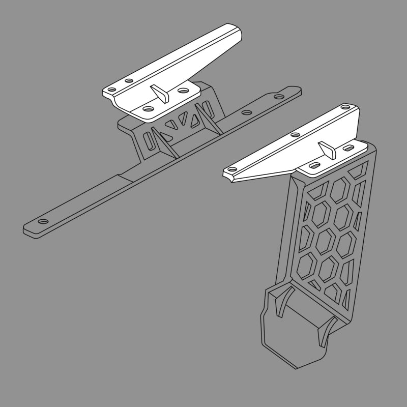 Load image into Gallery viewer, Go Rhino 19-22 Jeep Wrangler JLU SRM Roll Bar Mount Kit - Tex. Blk
