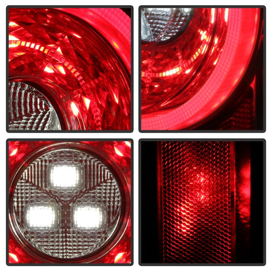 Spyder 19-20 Jeep Wrangler - Full LED Tail Lights - Seq Turn Signal - Chrome ALT-YD-JW19-SEQ-C