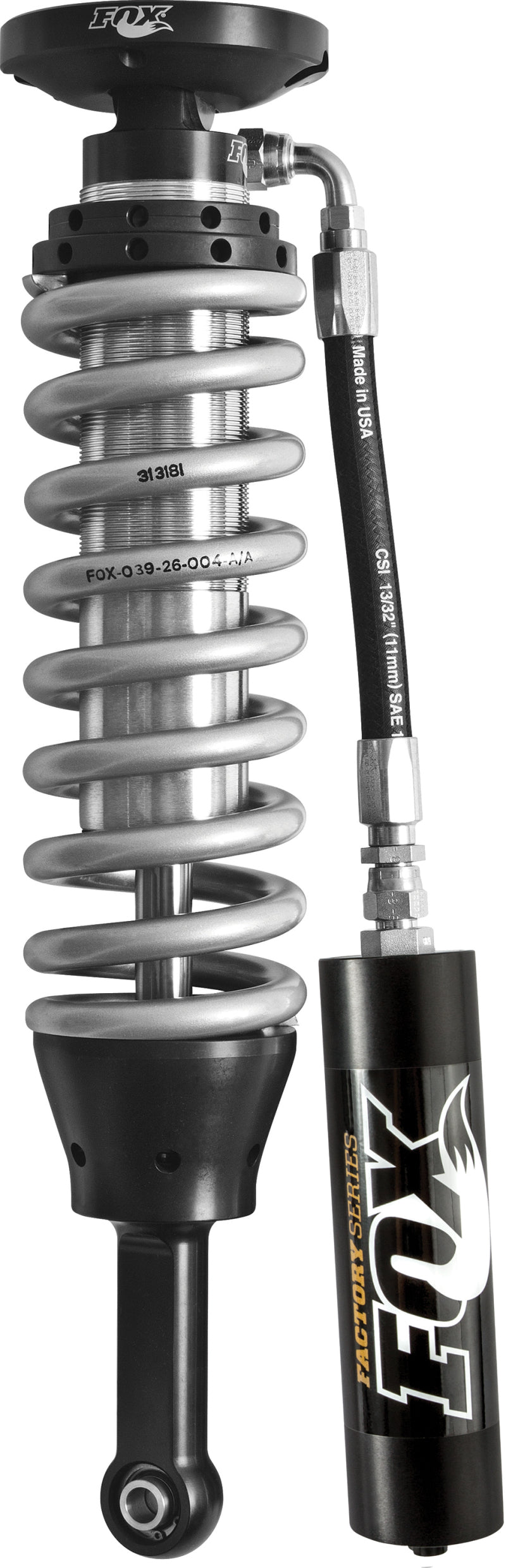 Load image into Gallery viewer, Fox 2005 Tacoma 2.5 Factory Series 4.61in. Remote Reservoir Coilover Shock Set - Black/Zinc
