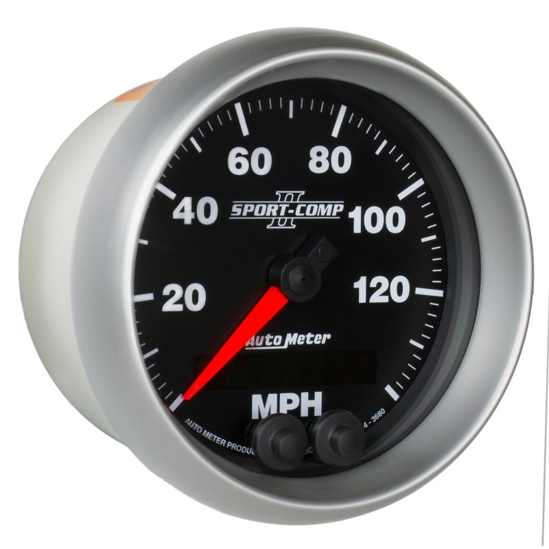 Load image into Gallery viewer, Autometer Sport-Comp II 3-3/8in 0-140MPH In-Dash Electronic GPS Programmable Speedometer
