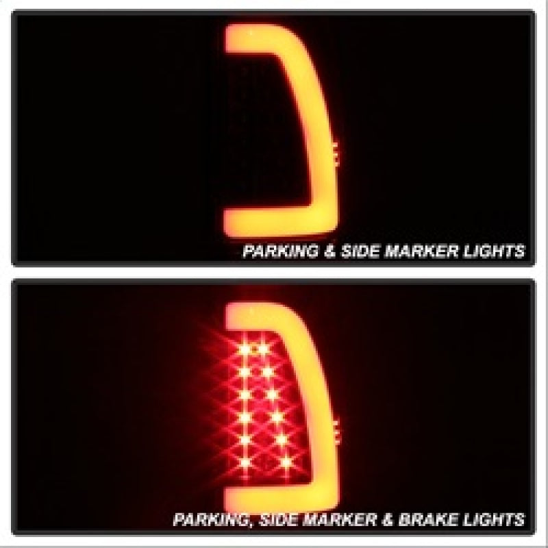 Load image into Gallery viewer, xTune Ford F150 Styleside 97-03 Light Bar LED Tail Lights - Black ALT-ON-FF15097-LBLED-BK
