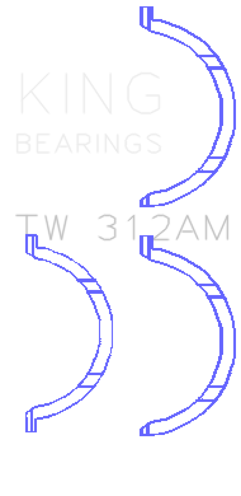 Load image into Gallery viewer, King Engine Bearings Chevrolet V8 6.6L Turbo Diesel 2001-09 Thrust Washer Set
