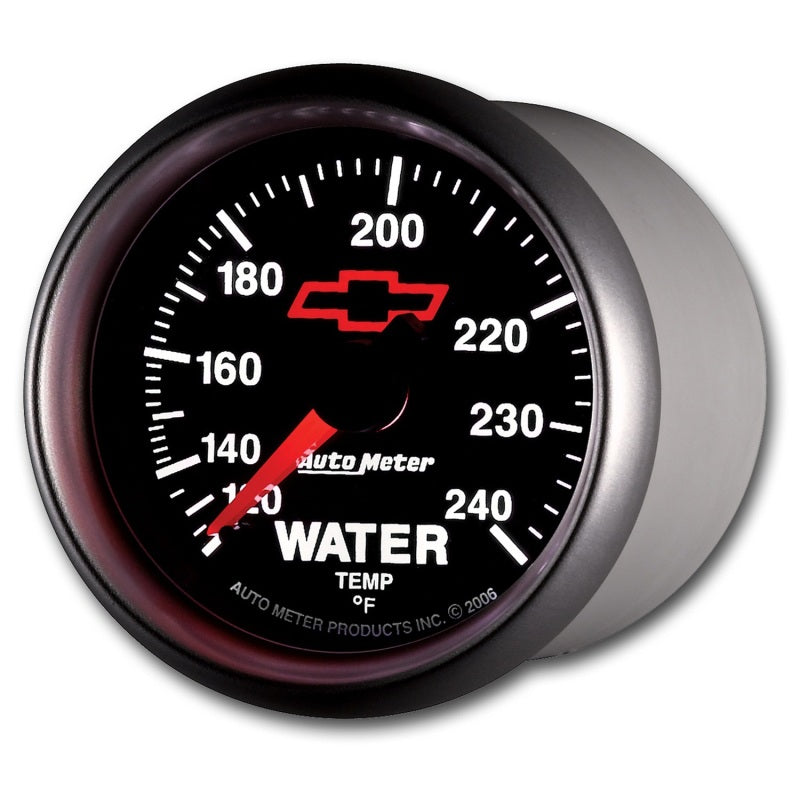Load image into Gallery viewer, Autometer Sport-Comp II 2-1/16in 120-240 Deg Mechanical Water Temp Gauge - Bowtie Black
