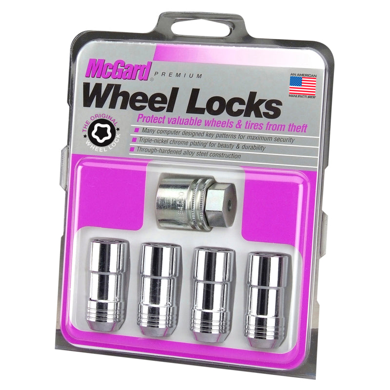 Load image into Gallery viewer, McGard Wheel Lock Nut Set - 4pk. (Cone Seat) M12X1.75 / 13/16 Hex / 1.815in. Length - Chrome
