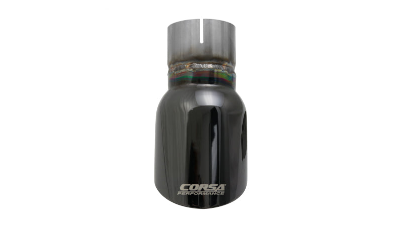 Load image into Gallery viewer, Corsa Single Universal 2.5in Inlet / 3.5in Outlet Black PVD Pro-Series Tip Kit
