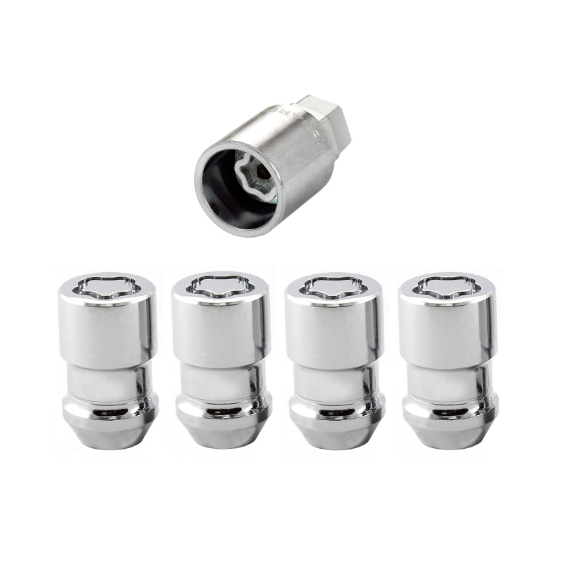 Load image into Gallery viewer, McGard Wheel Lock Nut Set - 4pk. (Cone Seat) M12X1.5 / 19mm &amp; 21mm Dual Hex / 1.46in. L - Chrome
