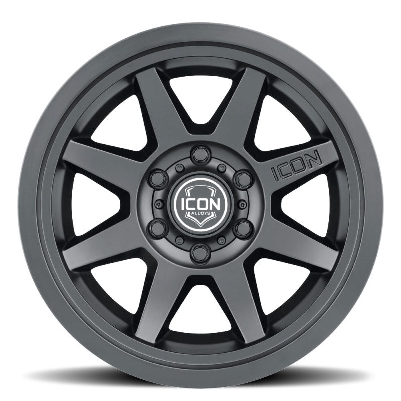 Load image into Gallery viewer, ICON Rebound 17x8.5 5x5 -6mm Offset 4.5in BS 71.5mm Bore Satin Black Wheel
