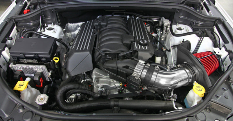 Load image into Gallery viewer, Spectre 12-18 Jeep Grand Cherokee V8-6.4L F/I Air Intake Kit - Polished w/Red Filter
