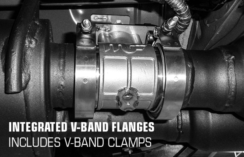 Load image into Gallery viewer, MagnaFlow 2018 Ford Mustang V8-5.0LGAS Exhaust Acc - 2.5in ID/OD - 304SS - Integrated V-Band Flanges
