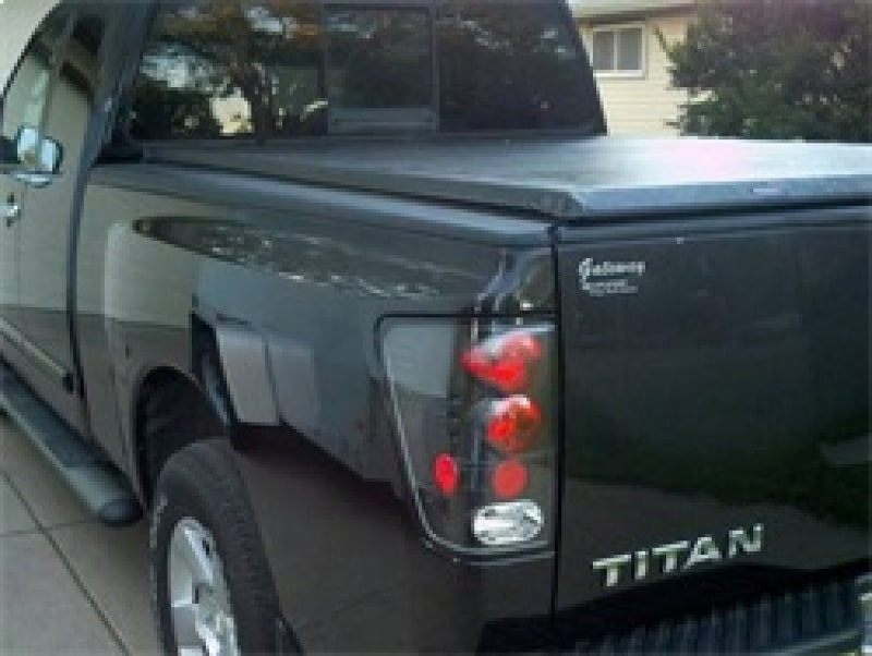 Load image into Gallery viewer, Spyder Nissan Titan 04-14 Euro Style Tail Lights Black ALT-YD-NTI04-BK
