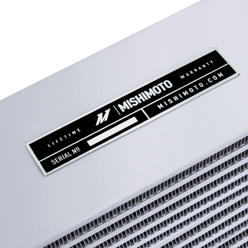 Load image into Gallery viewer, Mishimoto Heavy-Duty Oil Cooler - 17in. Opposite-Side Outlets - Silver
