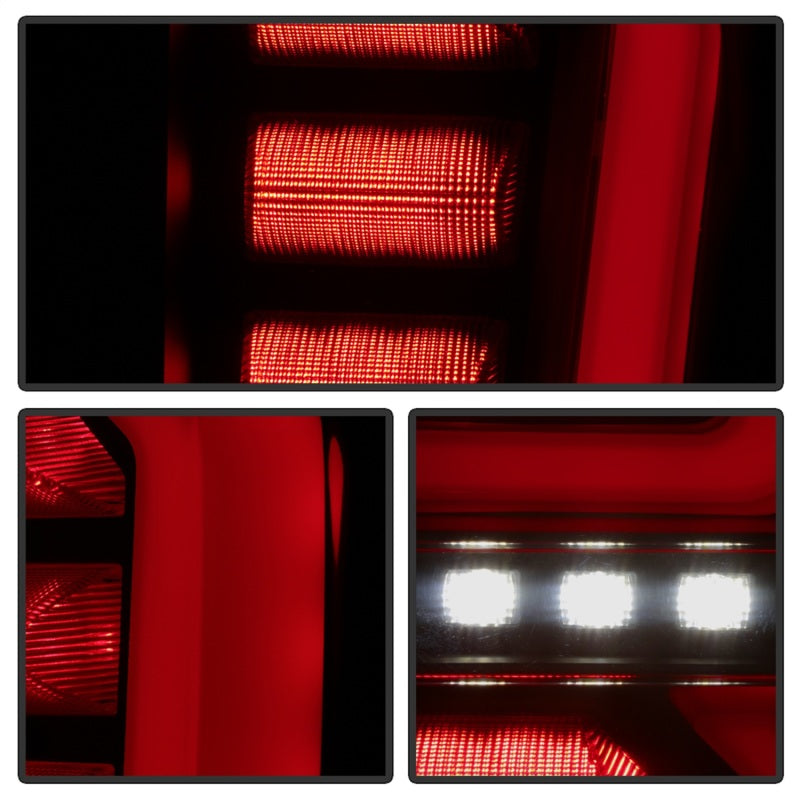 Load image into Gallery viewer, Spyder GMC Sierra 19-20 Incandescent Bulb Model Only LED Tail Lights-Black Smoke ALT-YD-GS19-LED-BSM
