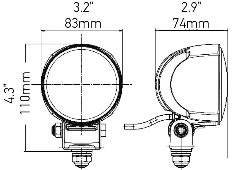 Load image into Gallery viewer, Hella Work Lamp Na 0Gr Md1224 Lt M704 1G0
