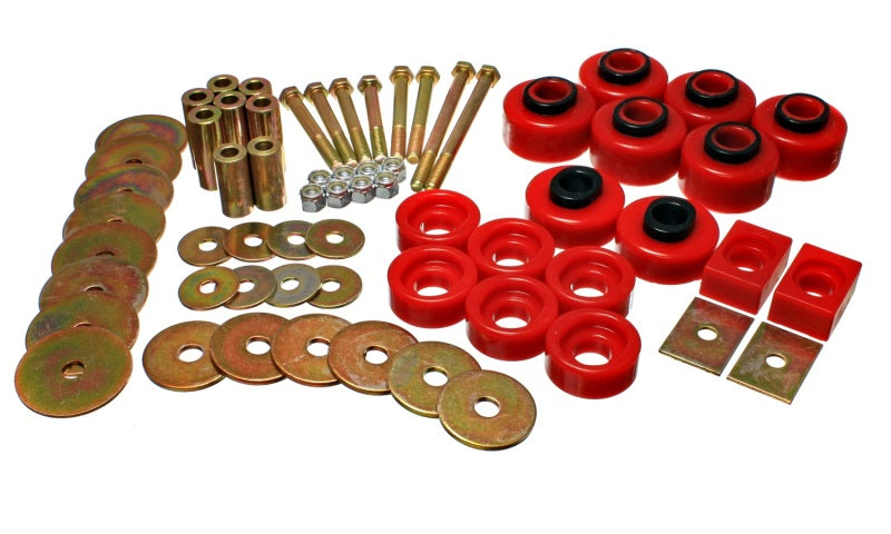 Load image into Gallery viewer, Energy Suspension Body Mount 2/4 Wd Super Crew - Red
