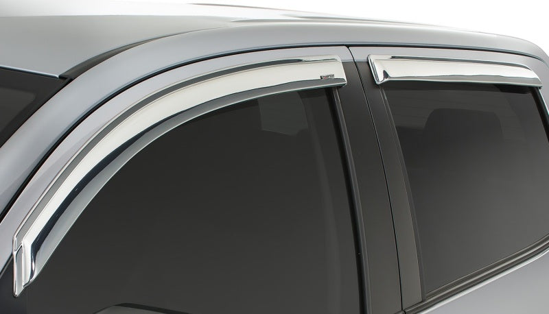 Load image into Gallery viewer, Stampede 2007-2019 Toyota Tundra Extended Crew Cab Pickup Tape-Onz Sidewind Deflector 4pc - Chrome
