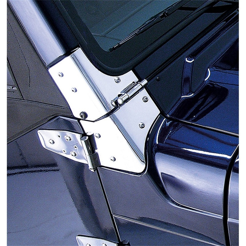 Load image into Gallery viewer, Rugged Ridge 97-06 Jeep Wrangler Stainless Steel Windshield Hinges
