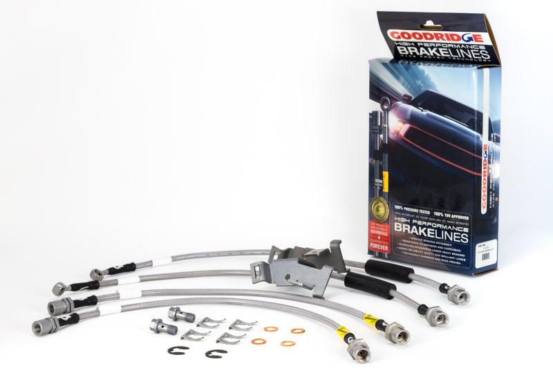 Load image into Gallery viewer, Goodridge 08-13 Chevrolet Silverado (w/ Rear Drum/Active Brake Control) SS Brake Lines
