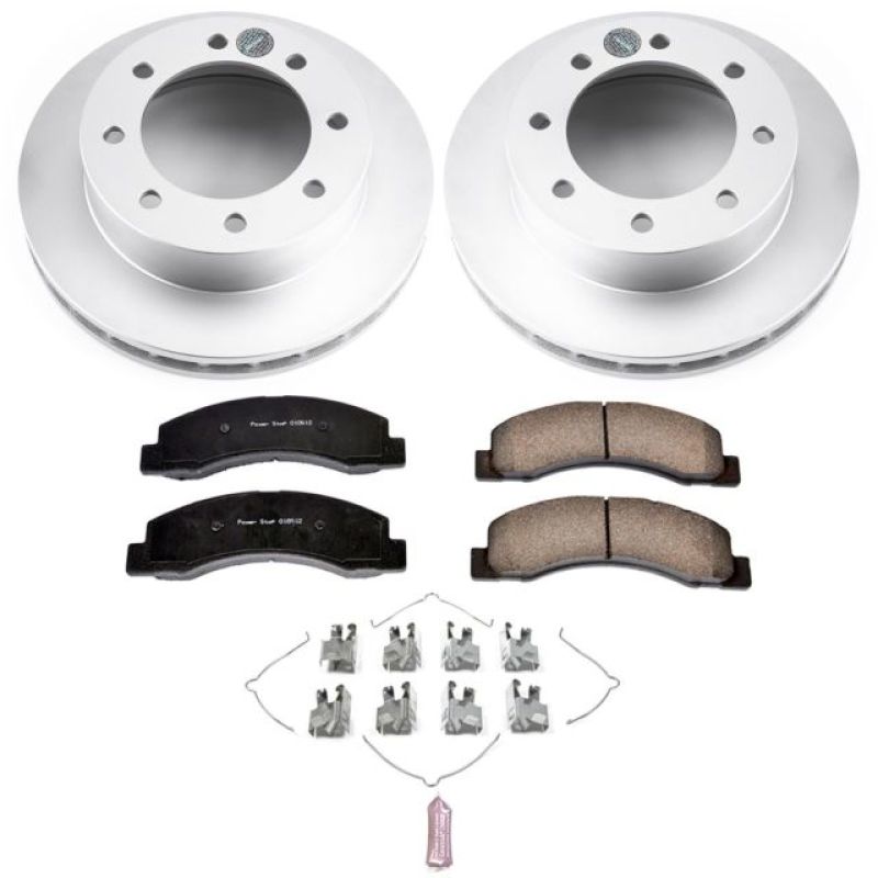 Load image into Gallery viewer, Power Stop 1999 Ford F-250 Super Duty Front Z17 Evolution Geomet Coated Brake Kit
