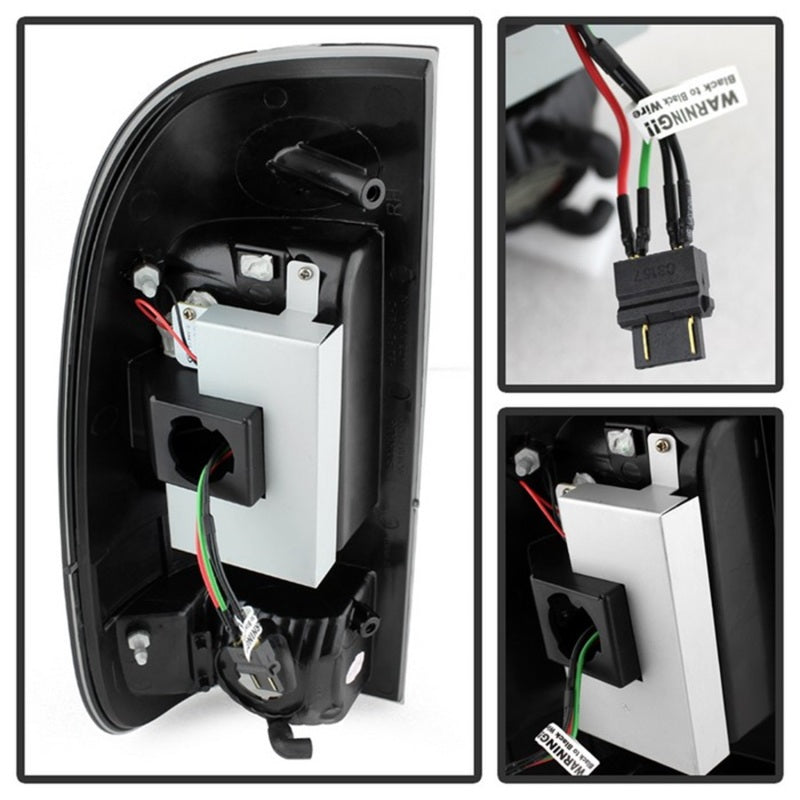 Load image into Gallery viewer, Spyder Ford F150 side 97-03/F250 Super Duty 99-07 LED Tail Lights Blk Smke ALT-YD-FF15097-LED-BSM
