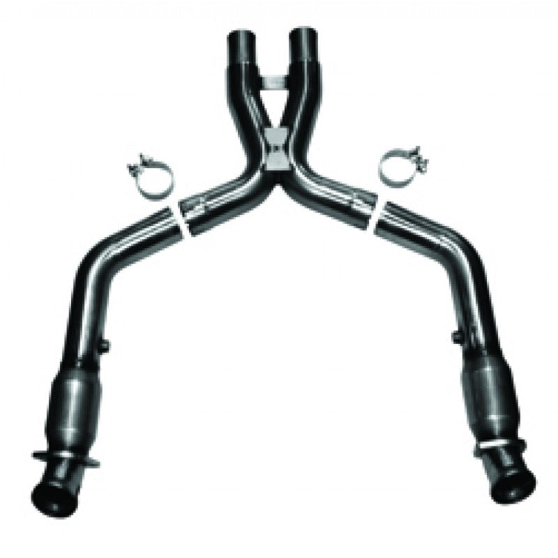 Load image into Gallery viewer, Kooks 11-14 Ford Mustang GT 5.0L 4V 3in x 2 3/4in OEM Cat X Pipe Kooks HDR Req
