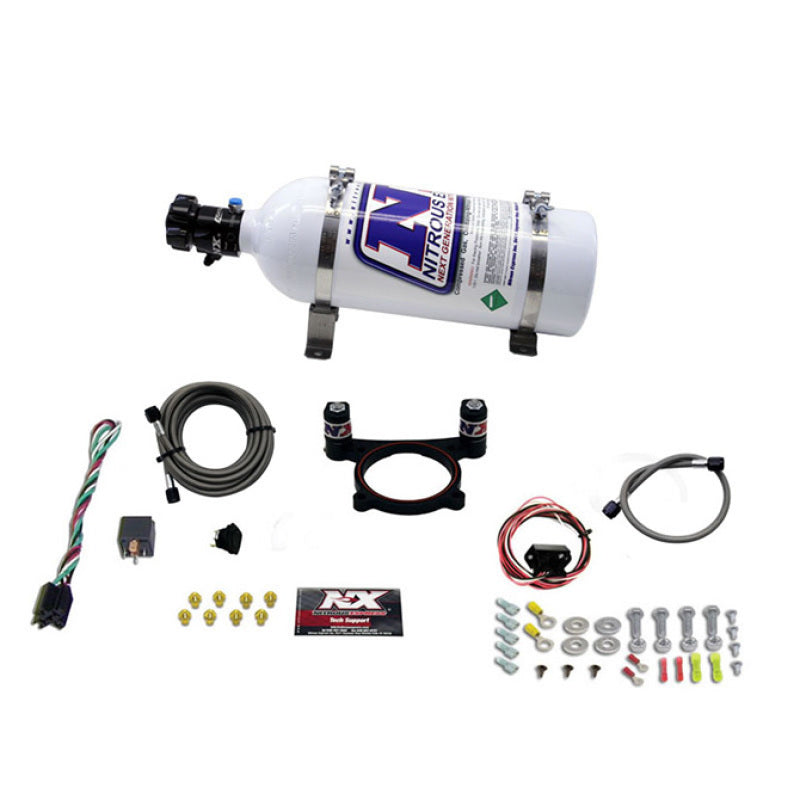 Load image into Gallery viewer, Nitrous Express 11-15 Ford Mustang GT 5.0L Coyote 4 Valve Nitrous Plate Kit (50-200HP) w/5lb Bottle
