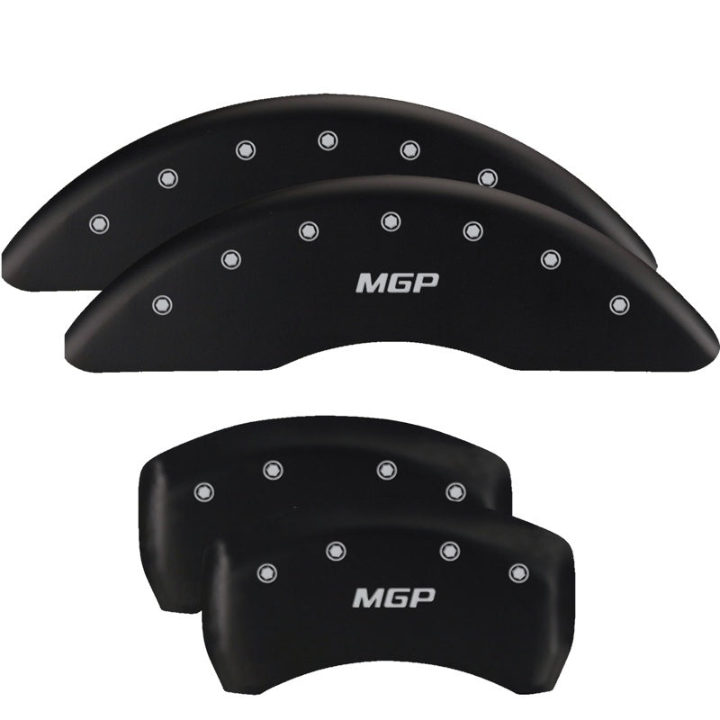 Load image into Gallery viewer, MGP Rear set 2 Caliper Covers Engraved Rear Tiffany Snake Black finish silver ch

