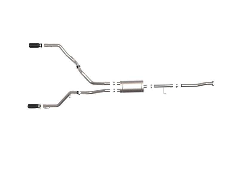 Load image into Gallery viewer, aFe Vulcan Series 3in 304SS Cat-Back w/ Black Tips 15-20 Ford F-150 V6 2.7L/35L(tt) / V8 5.0L
