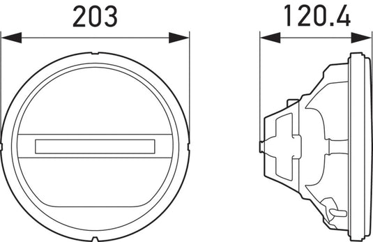 Hella Headlamp INSERT GR 1F8