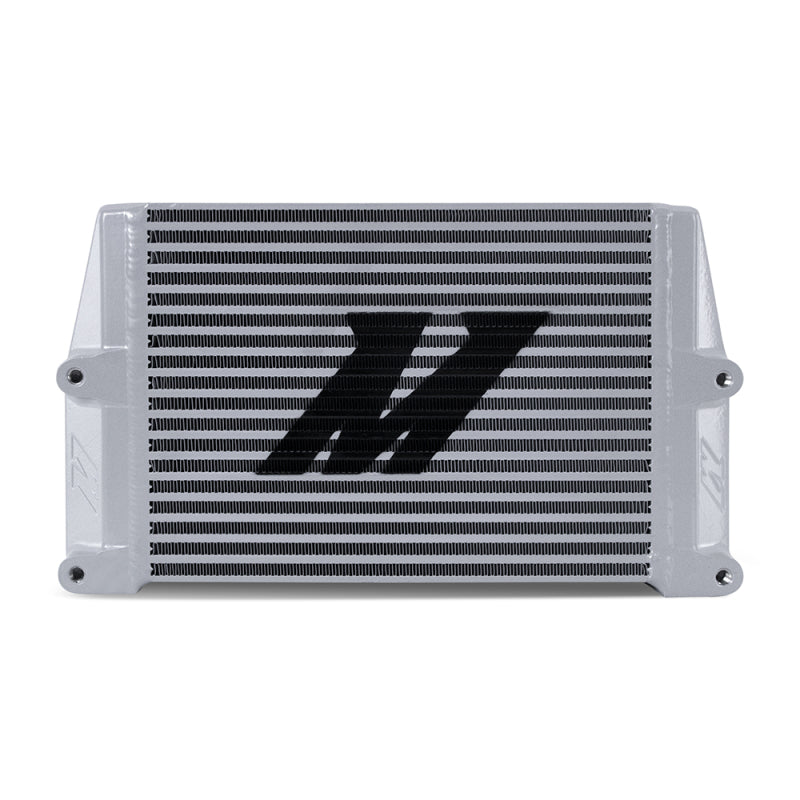 Load image into Gallery viewer, Mishimoto Heavy-Duty Oil Cooler - 10in. Same-Side Outlets - Silver
