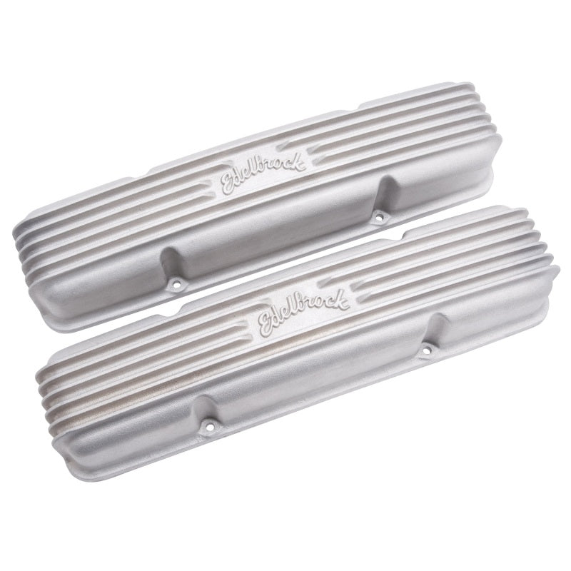 Load image into Gallery viewer, Edelbrock Valve Cover Classic Series Chevrolet 1959-1986 262-400 CI V8 w/ o Breather Holes Satin
