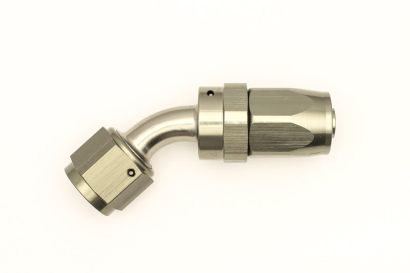 Load image into Gallery viewer, DeatschWerks 8AN Female Swivel 45-Degree Hose End CPE
