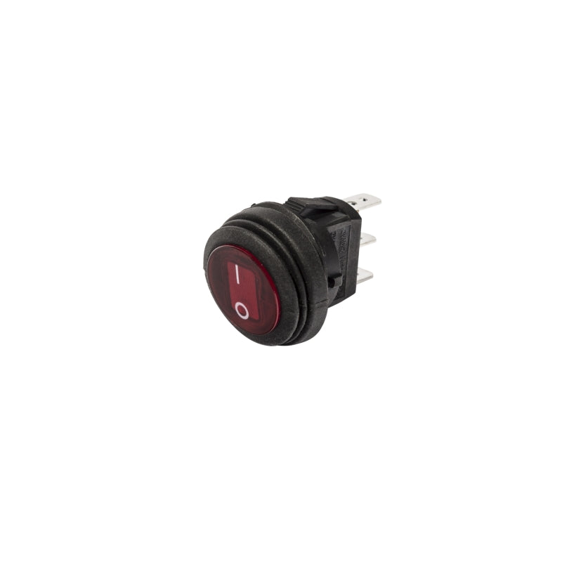 Load image into Gallery viewer, KC HiLiTES Illuminated LED 10A Round Rocker Light Switch - Red
