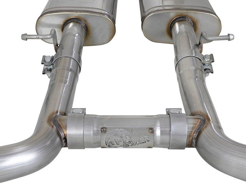 Load image into Gallery viewer, aFe MACH Force-Xp 2-1/2in 304 SS Cat-Back Exhaust 15-21 Dodge Challenger V6-3.6L - Quad Black Tip

