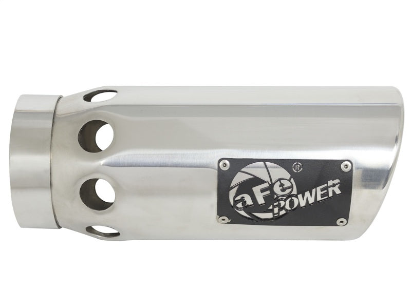 Load image into Gallery viewer, aFe Power Intercooled Tip Stainless Steel - Polished 4in In x 5in Out x 12in L Bolt-On
