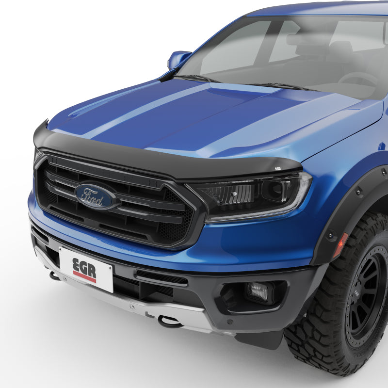 Load image into Gallery viewer, EGR 2019+ Ford Ranger XL/XLT Superguard Hood Guard - Dark Smoke (303551)
