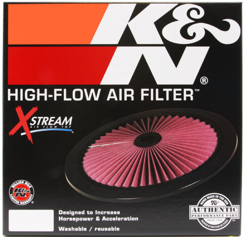 Load image into Gallery viewer, K&amp;N X-Stream Top Filter X-Stream 14in OD - Red
