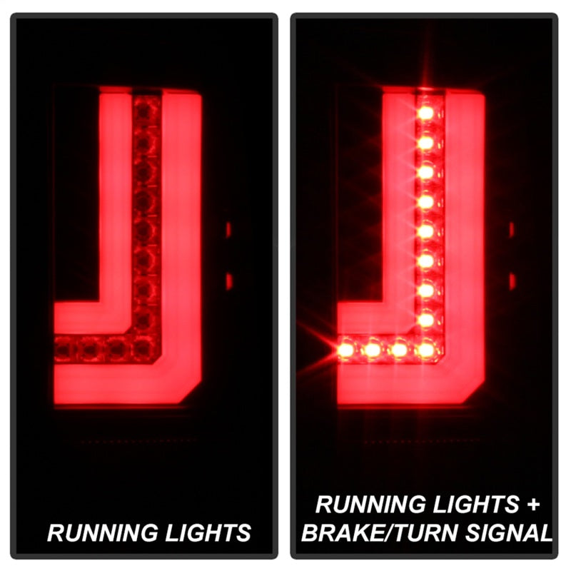 Load image into Gallery viewer, Spyder GMC Sierra 2016-2017 Light Bar LED Tail Lights - Black ALT-YD-GS16-LED-BK
