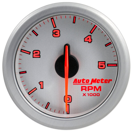 Autometer Airdrive 2-1/6in Tachometer Gauge 0-5K RPM - Silver