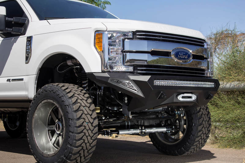 Load image into Gallery viewer, Addictive Desert Designs 17-18 Ford F-250 Super Duty Stealth Fighter Front Bumper w/ Winch Mounts
