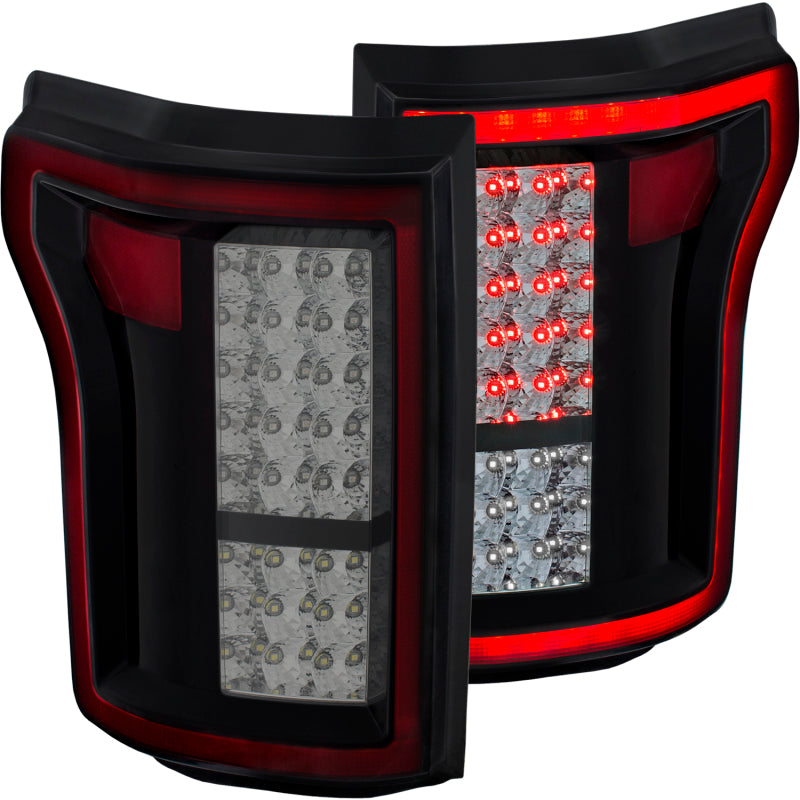 Load image into Gallery viewer, ANZO 2015-2016 Ford F-150 LED Taillights Red/Smoke
