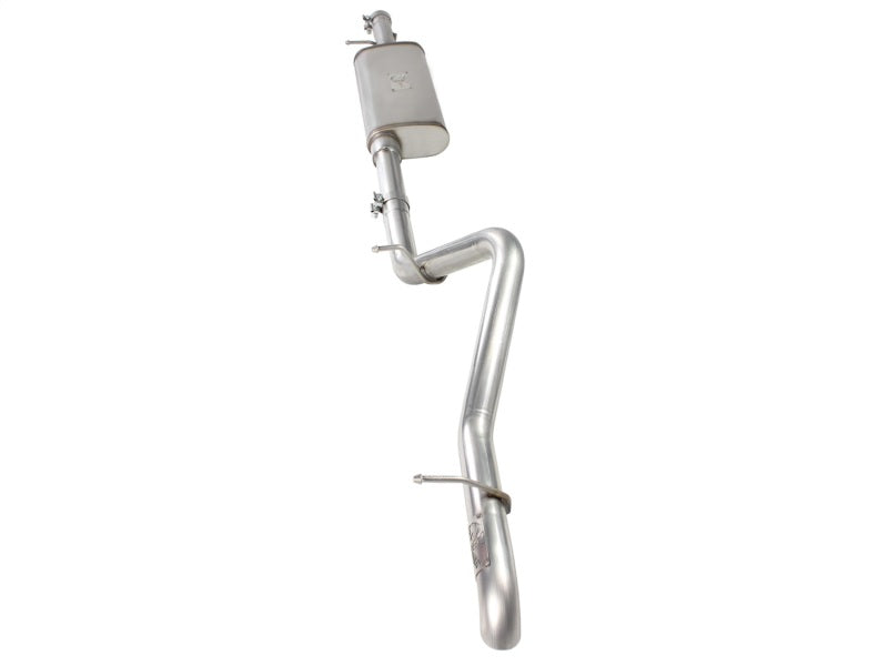 Load image into Gallery viewer, aFe MACHForce XP Exhaust Cat-Back 3in SS-409 Hi-Tuck inRBin 12-14 Jeep Wrangler Unlimited V6 4Dr
