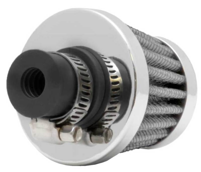 Load image into Gallery viewer, K&amp;N 2in Base OD x .375in Flange ID x 1.75in H Rubber Base Crankcase Vent Filter - White

