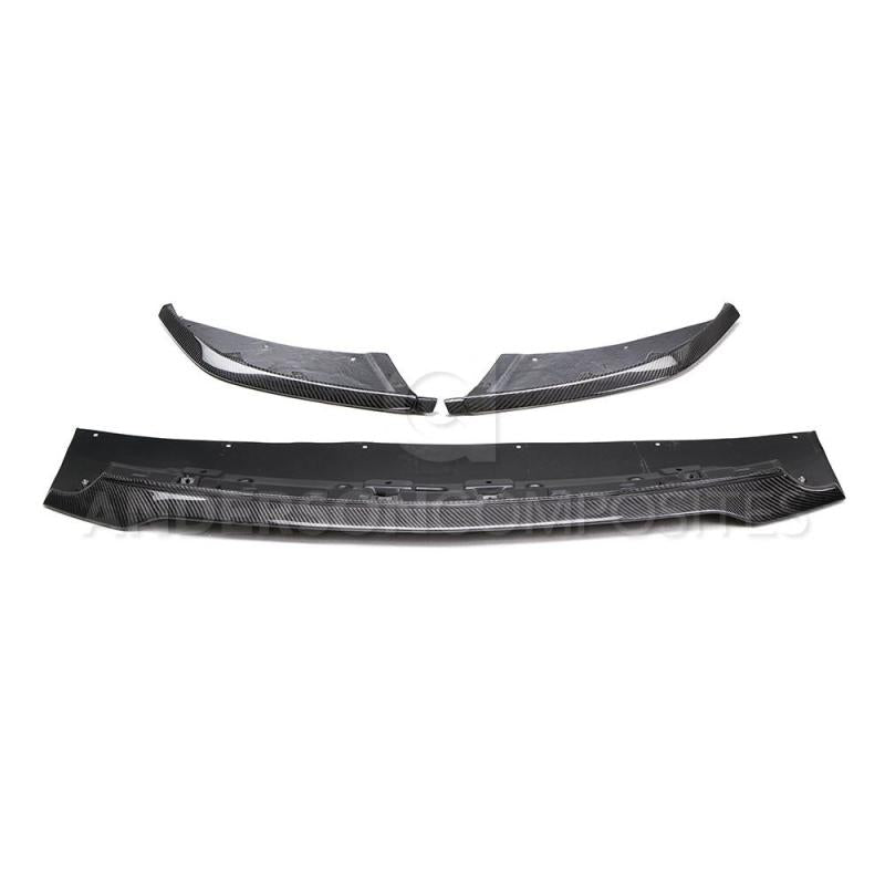 Load image into Gallery viewer, Anderson Composites 2015-2017 Ford Mustang Shelby GT350 Carbon Fiber Front Splitter (3 PC)

