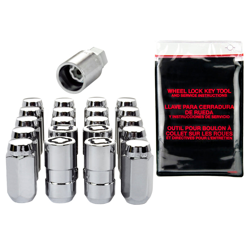 Load image into Gallery viewer, McGard 5 Lug Hex Install Kit w/Locks (Cone Seat Nut) M14X1.5 / 22mm Hex / 1.635in. Length - Chrome
