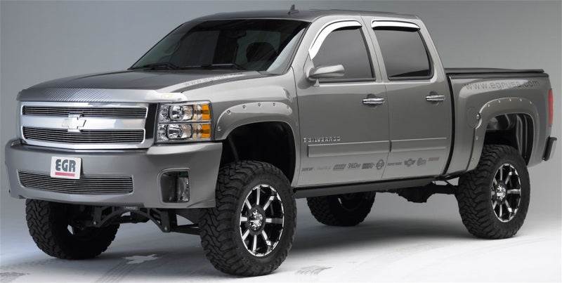 Load image into Gallery viewer, EGR 07-13 Chev Silverado 5ft Bed Bolt-On Look Fender Flares - Set
