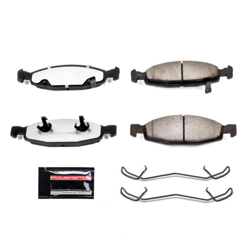 Load image into Gallery viewer, Power Stop 99-03 Jeep Grand Cherokee Front Z36 Truck &amp; Tow Brake Pads w/Hardware
