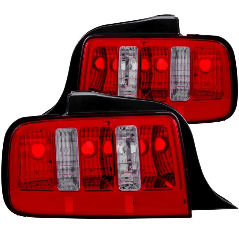 Load image into Gallery viewer, ANZO 2005-2009 Ford Mustang Taillights Red/Clear - 2010 Style
